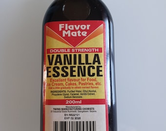 Guyanese Vanilla Essence: Caribbean Baking Extract for Cakes, Drinks, Buns, Ice Cream, Juices