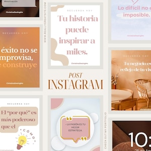 Pack of 20 Instagram Posts Editable Templates in Canva Professional Visual Content for Entrepreneurs