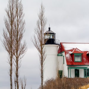 Michigan landscape, Lighthouse, Great Lakes, Lake Michigan, Point Betsie Print, Printable Wall Art, Modern Art, , Digital Download