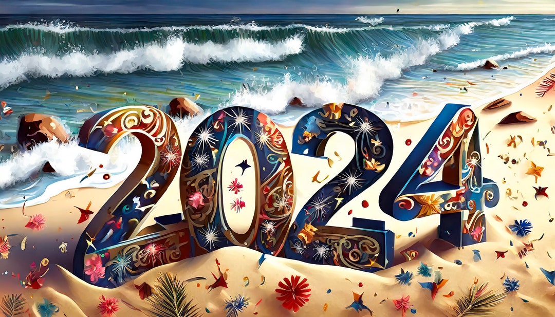 New Years Digital Download Background Bundle,