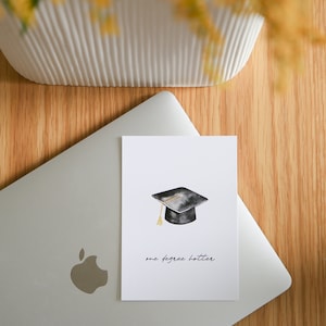 one degree hotter | Postkarte | Abschluss | Master | Bachelor | Doktor | Graduation Card | Abschluss Geschenk | Abschlusskarte | Diplom