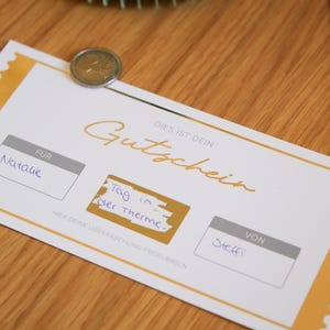 Gutschein Karte | Rubbelkarte | Weihnachten | Geburtstag | Gold |