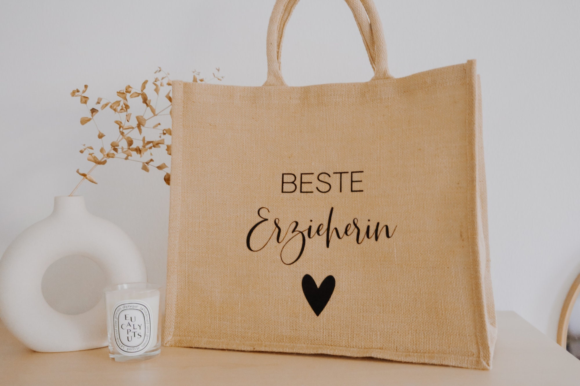 Market bag BEST EDUCATOR <3 | Jute bag | Shopping bag | Gift | Mom | Christmas gift | Mother's Day gift