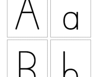Minimalist ABC Alphabet Cards