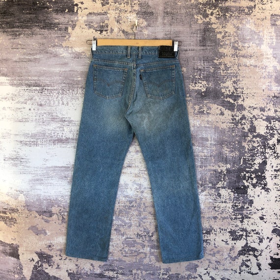 W31 Vintage Levi's 545 Dirty Faded Jeans 90s Levi… - image 2