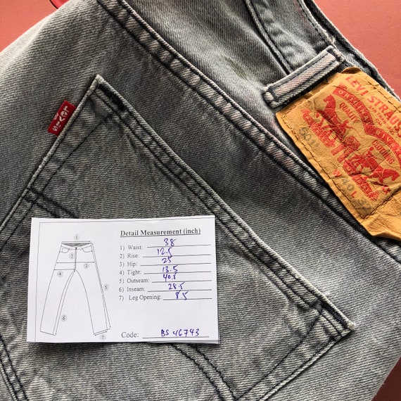 W38 Vintage Levis 501 Ash Grey Jeans High Waisted Levi's W38 Vintage Levis 501 Ash Grey Jeans High Waisted Levi's