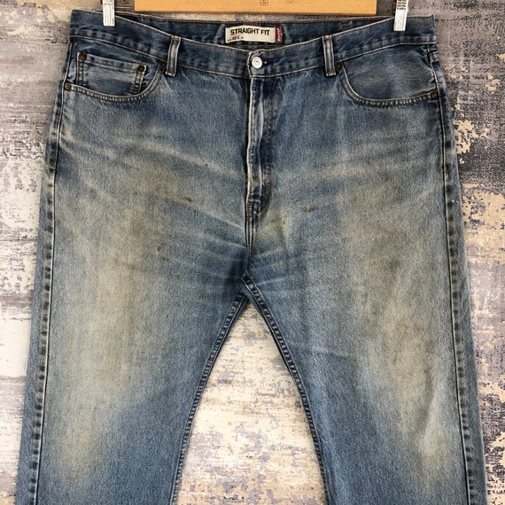W39 Vintage Levis 505 Jeans Unisex Rusty Light Wa… - image 3