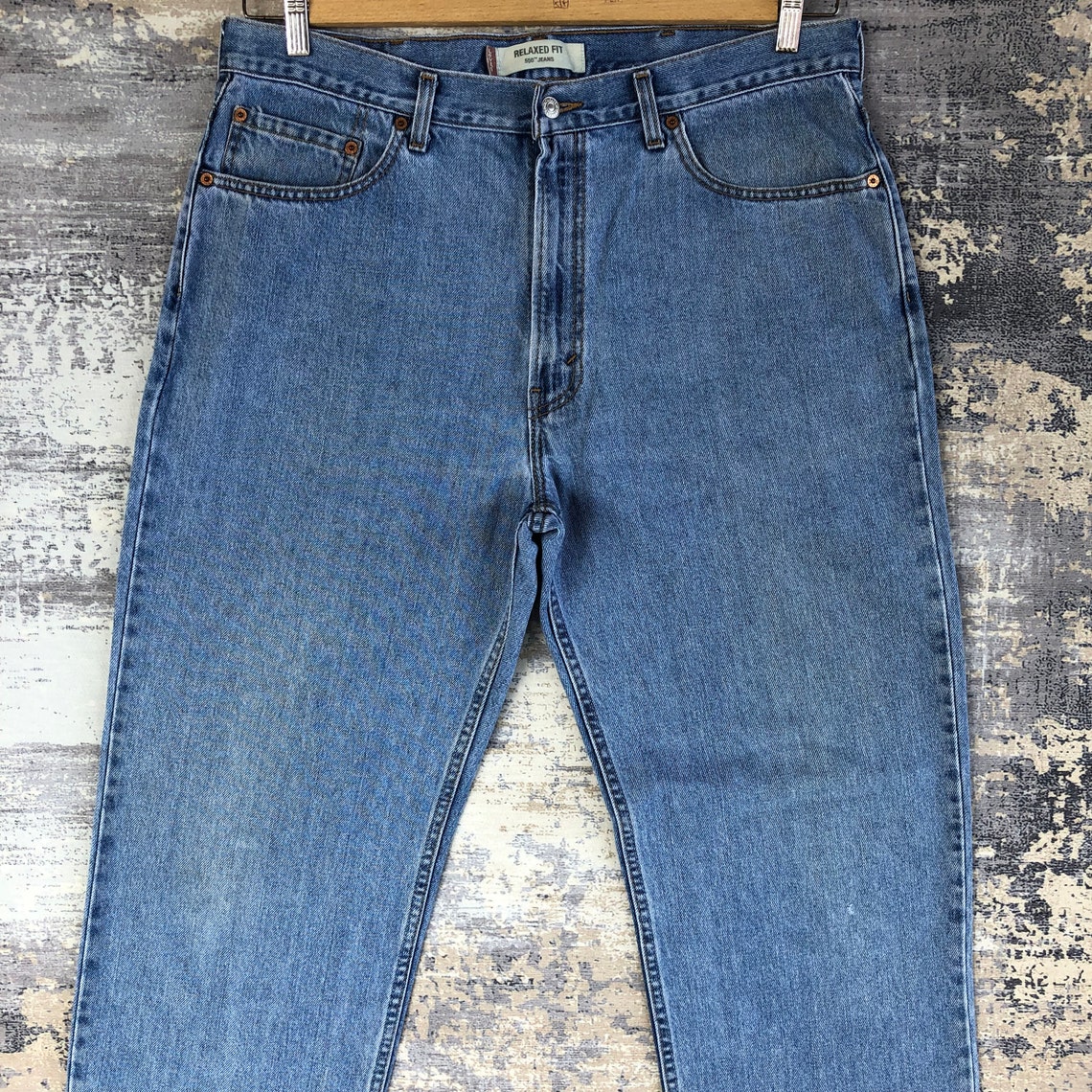 W36 Vintage Levi's 550 Faded Stone Wash Jeans 90s Womens High Waisted ...