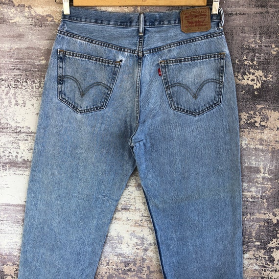 Size 32x28 Vintage Levi's 550 Faded Jeans 90s Lev… - image 4
