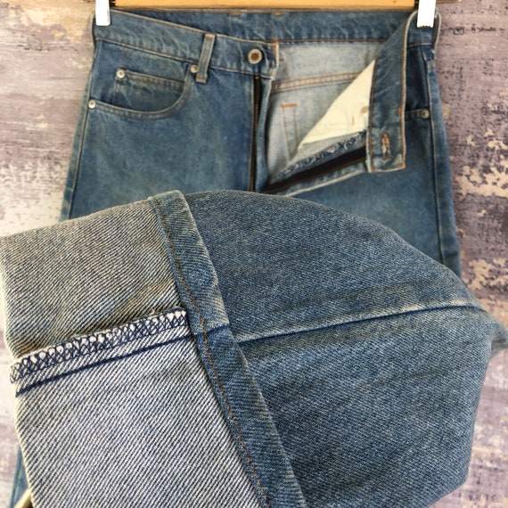 W31 Vintage Levi's 545 Dirty Faded Jeans 90s Levi… - image 8