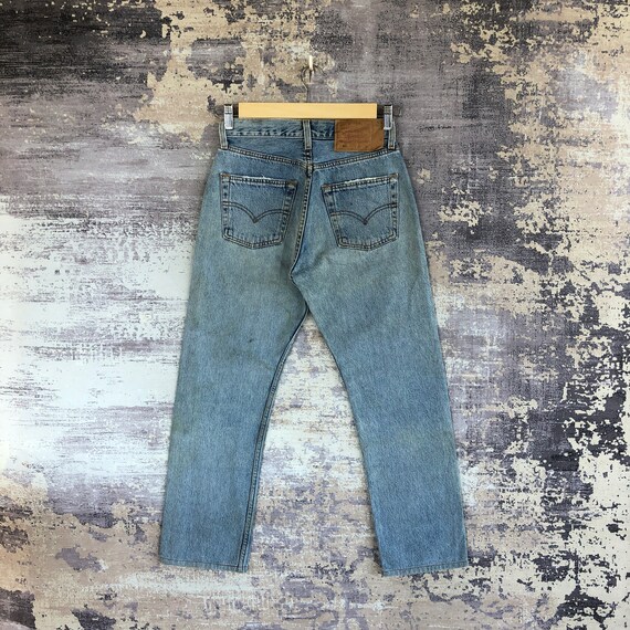 W26 Vintage Levi s 501 Light Wash Jeans 90s Womens High Rise Levis Pants Faded Levis Stone Wash Denim Levis Girlfriend Jeans Size 26x25 Etsy