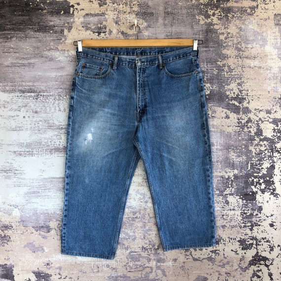 W42 vintage Levi s 550 Ripped Jeans Y2K femme taille haute Levis pantalon effet vieilli delave Levis Denim Levis Jean Mom Levis taille 42 x 23 Etsy France
