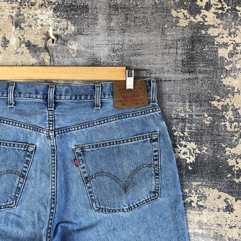 W36 Vintage Levi's 550 Faded Stone Wash Jeans 90s Womens High Waisted ...