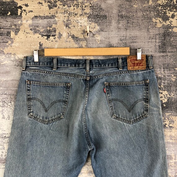 W39 Vintage Levis 505 Jeans Unisex Rusty Light Wa… - image 4