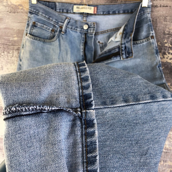 Size 32x28 Vintage Levi's 550 Faded Jeans 90s Lev… - image 8