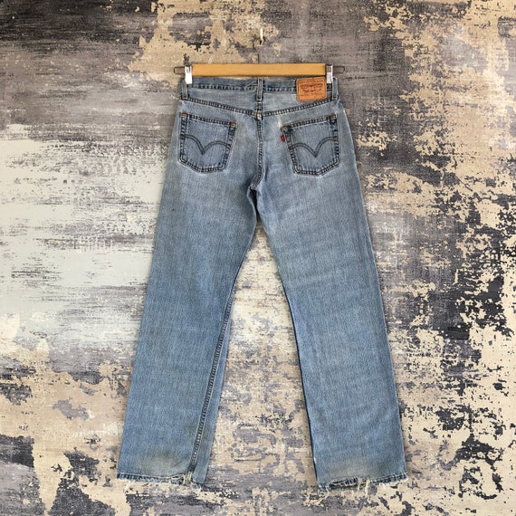 W32 Vintage Levis 529 Jeans Levi s Jeans Distressed Vintage Levis Denim Levi Red Tab Faded Denim Grunge Style Denim Unisex Jeans Size 32x32