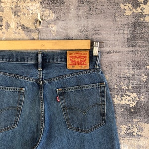 Size 31x28 Vintage Levi's 550 Faded Ripped Jeans 90s Distressed Mens Levis Denim Womans High Rise Levis Denim Light Wash Levis Mom Jeans W28 image 5