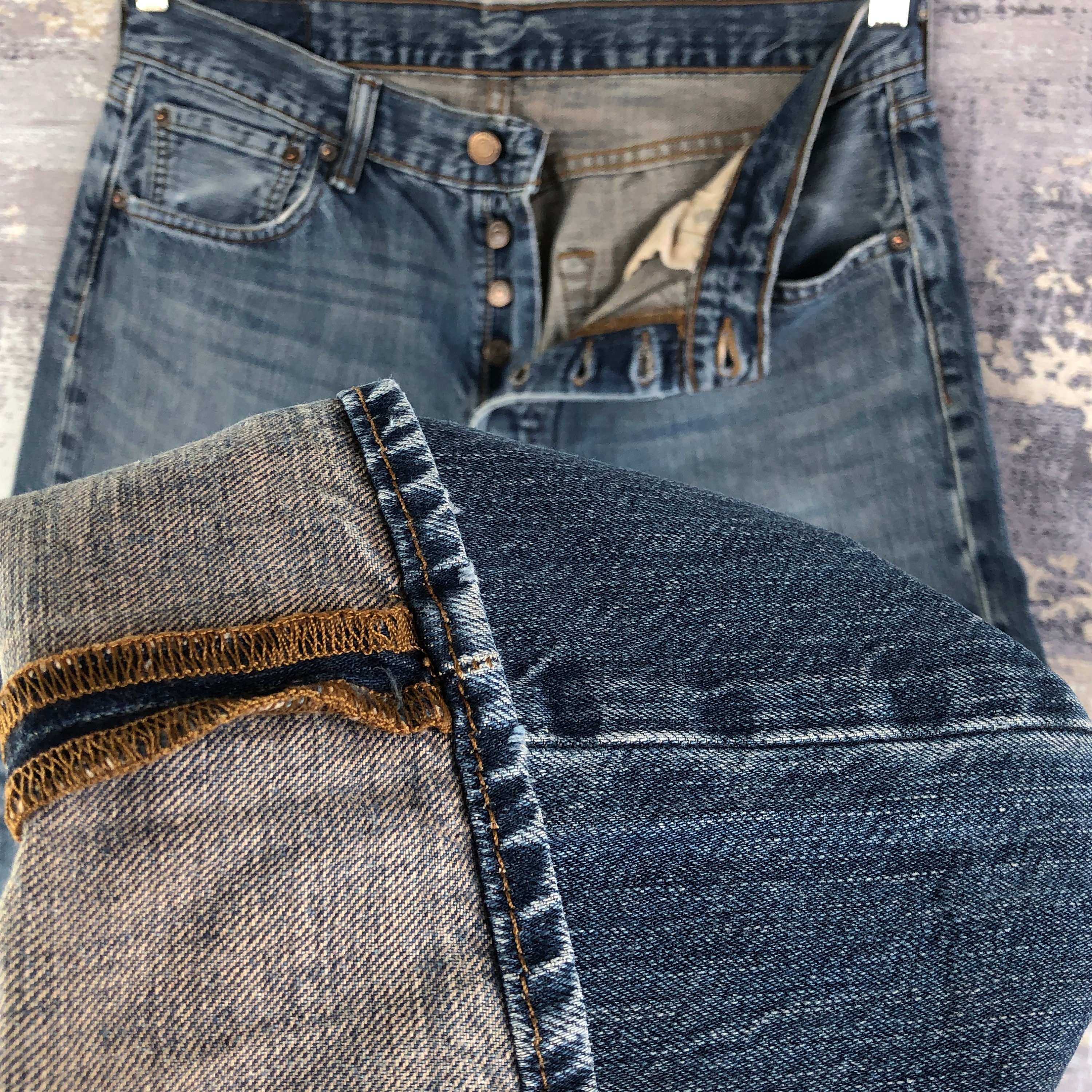W32 Vintage Levis 501 Jeans 90s Levi's 501 Denim Womens High