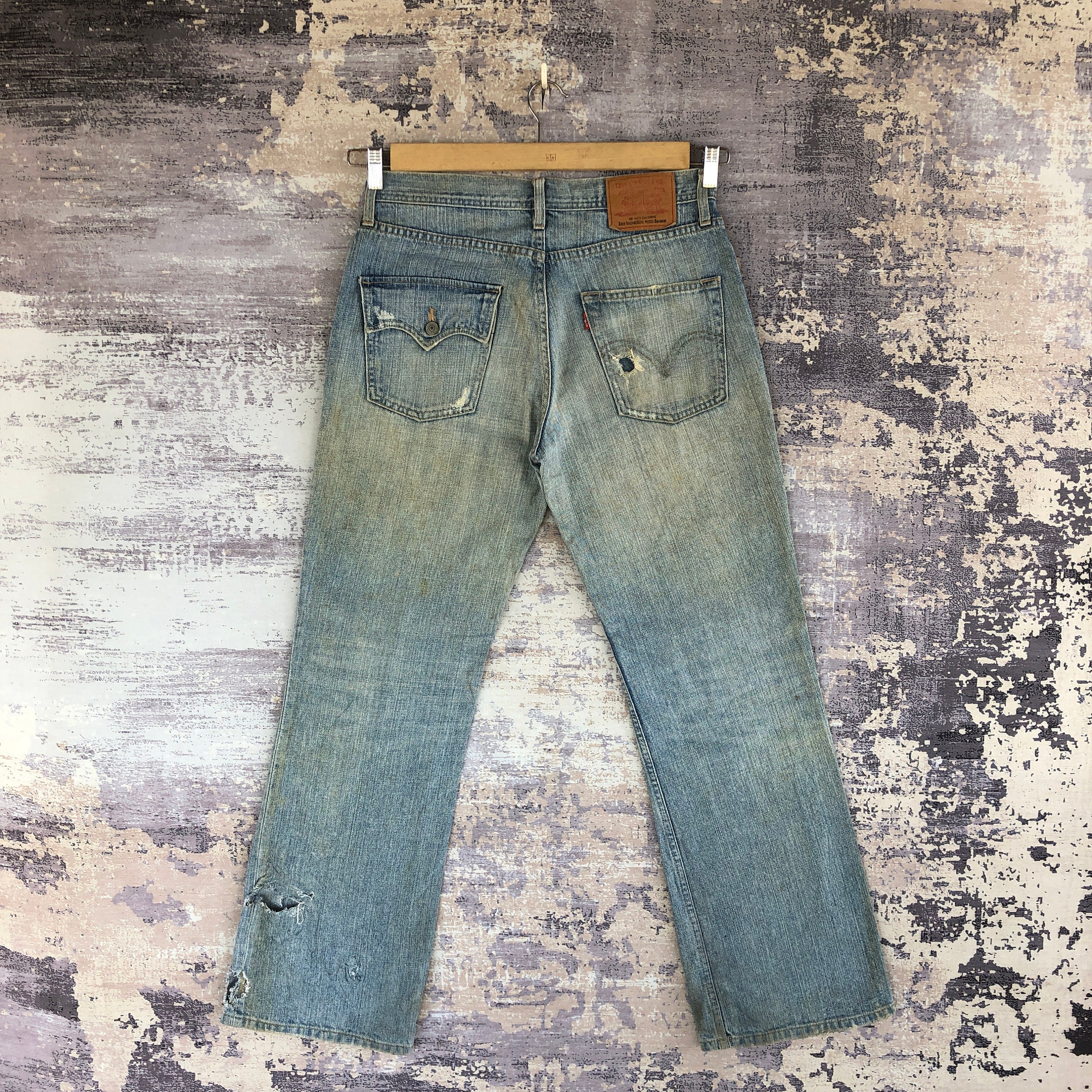 W32 Vintage Levi s 537 Mud Wash Flare Jeans 90s Levis Bell Bottom Womans High Rise Pants Ripped Levis Stone Wash Denim Mom Jeans Size 32x30 Etsy UK