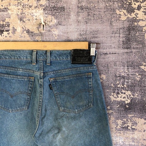 W31 Vintage Levi's 545 Dirty Faded Jeans 90s Levi… - image 5