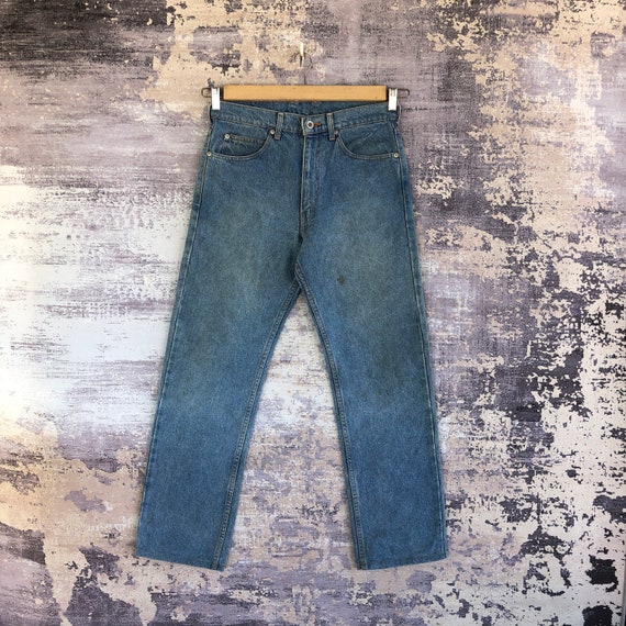 W31 Vintage Levi's 545 Dirty Faded Jeans 90s Levi… - image 1