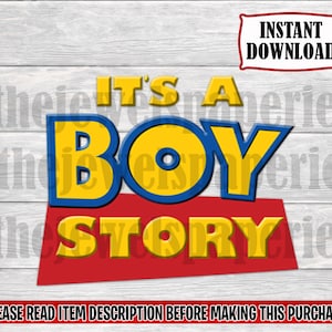 It's a Boy Story PNG File-Its a Boy Story Clipart-It's A Boy Story Chip Bag-It's a Boy Story Baby Shower-Toy Story Baby Shower-It's a Boy