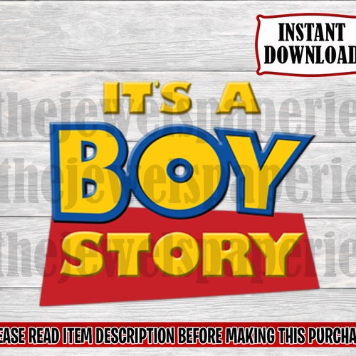 It's a Boy Story Baby Shower Toy Story Baby Shower Toy Etsy