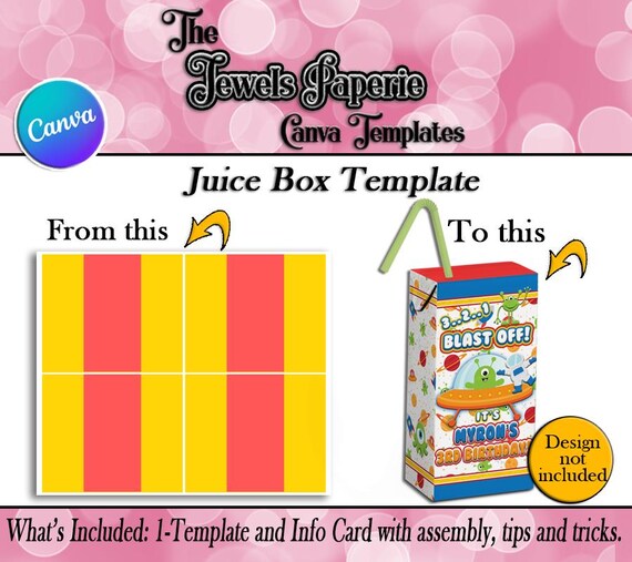 Juice Box Party Juice Box Template Canva