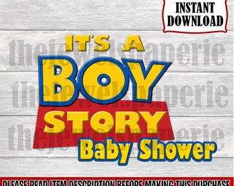 It's a Boy Story Baby Shower PNG File-It's A Boy Story Chip Bag-It's a Boy Story Baby Shower-Toy Story Baby Shower-It's A Boy Story Clipart