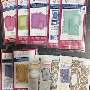 Troqueles Spellbinders Nestabilities - Troqueles metálicos usados - Troqueles Spellbinders Card Creator - 4
