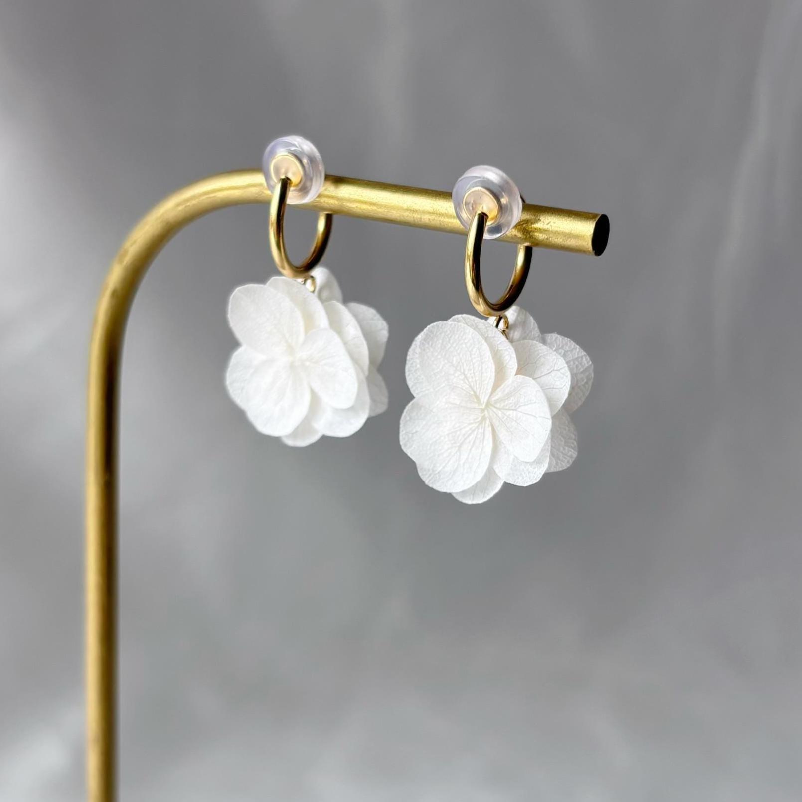 Boucles D'oreilles Clip (non Percées) Art Déco Floral Avec Cristaux Blancs - Neuf