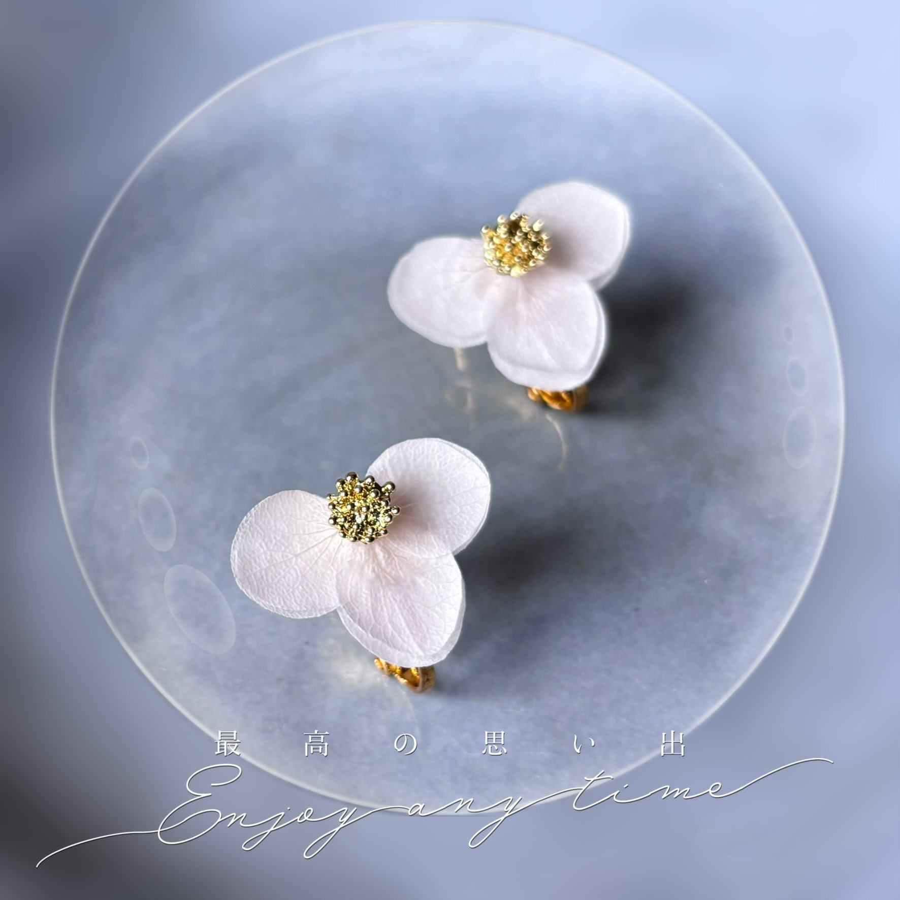 Boucles D'oreilles Longues à Clips Fleuries - Perles De Verre Bleues - Neufes Sans Boîte