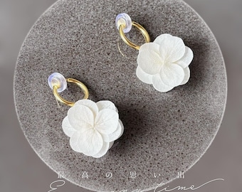 Boucles D'oreilles Clous Lapin émail Blanc - Bijou Vintage