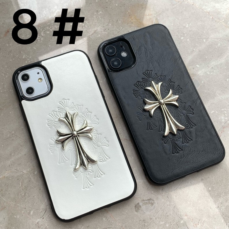 3D Blumen Kreuz iPhone Hülle für iPhone 15 14 13 12 11 Pro Max Mini X XS XR 8 7 6 Handytasche für Galaxy S24 S23 S22 S20 S21 FE Ultra Plus Bild 9