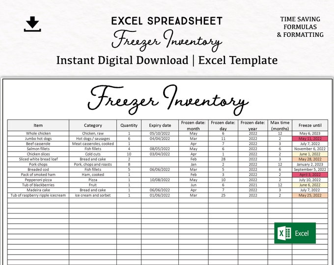 To Do List Task Allocation Excel Spreadsheet Digital Download Excel ...