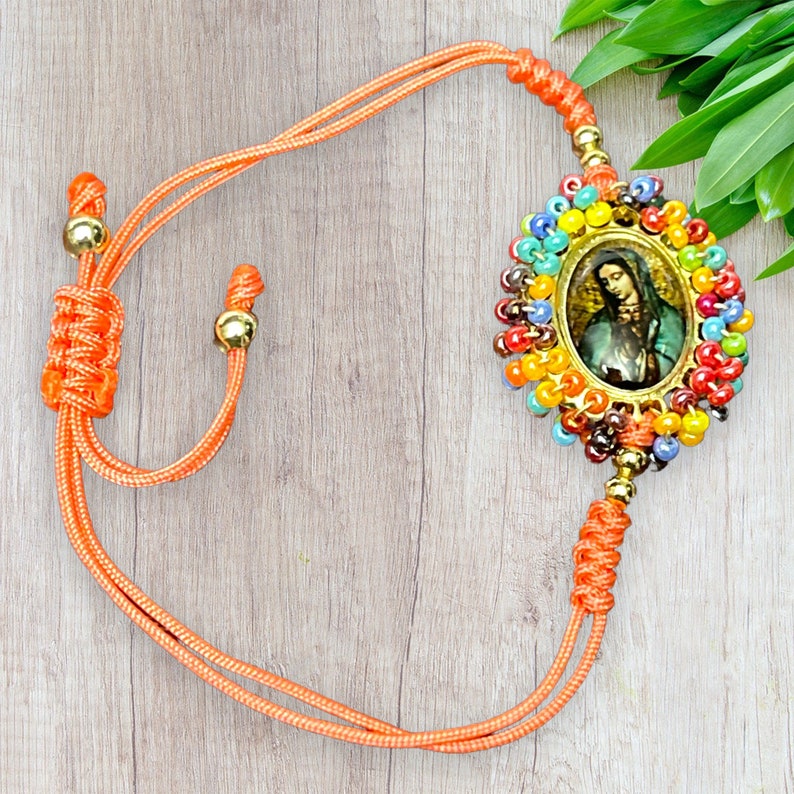 Virgen De Guadalupe Bracelet. Our Lady of Guadalupe Bracelet. Handmade