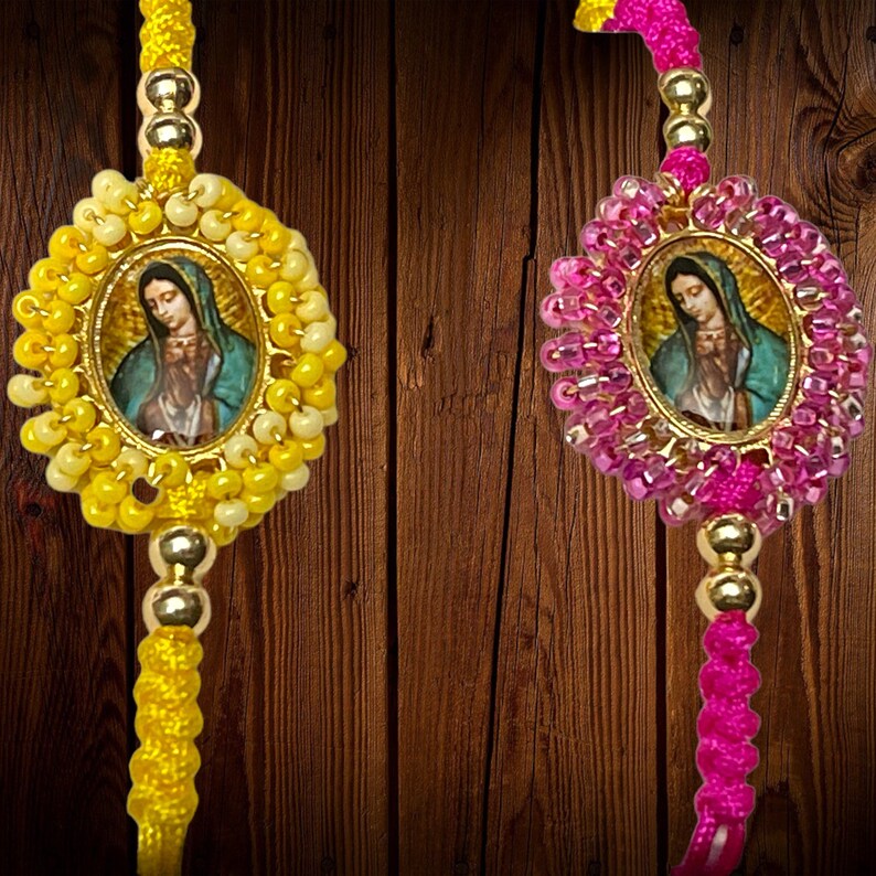 Virgen De Guadalupe Bracelet. Our Lady of Guadalupe Bracelet. Handmade