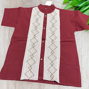 Mexican Boys Guayaberas, Mexican Manta Boys Shirt size 14