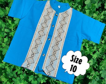 Mexican Boys  Guayabera size 10