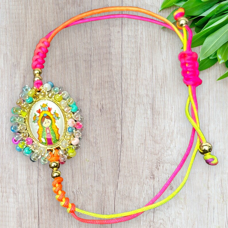 Virgen De Guadalupe Bracelet. Our Lady of Guadalupe Bracelet. Handmade