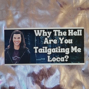 Twilight Car Bumper Sticker, Jacob Meme Funny Car Decal Sticker, Tailgating Sticker