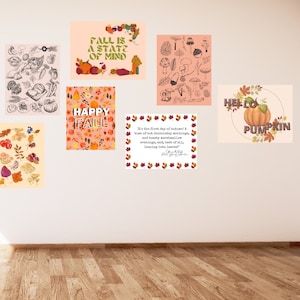 Paquete Fall Gallery Wall Art / Carteles de otoño / descarga digital