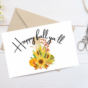 Cartes de voeux de saisons d&#39;automne | TÉLÉCHARGEMENT NUMÉRIQUE| Imprimer à la maison