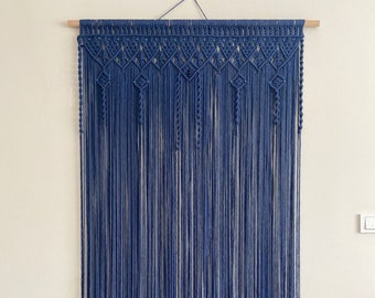 Macrame Curtain For Door or Window, 5 Colors Options Handmade Macrame Curtain, Room Divider