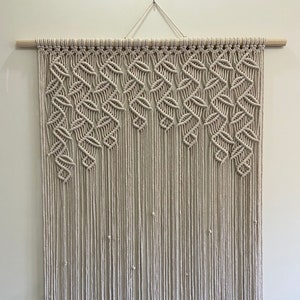 Macrame Curtain For Door or Window, Handmade Macrame Curtain, Room Divider