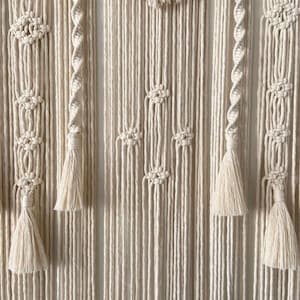 Macrame Curtain For Door or Window, Handmade Macrame Curtain, Room Divider image 6