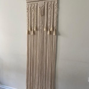 Macrame Curtain For Door or Window, Handmade Macrame Curtain, Room Divider image 9