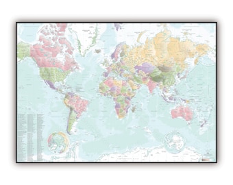 World map CANDY style, by Mapom France