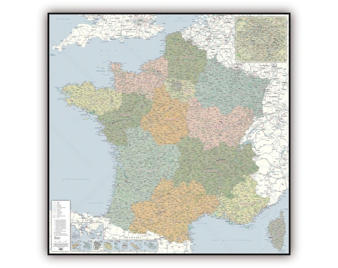REGIONS of France, by Mapom France