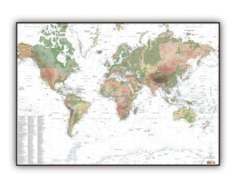 World map PATCHWORK style, by Mapom France